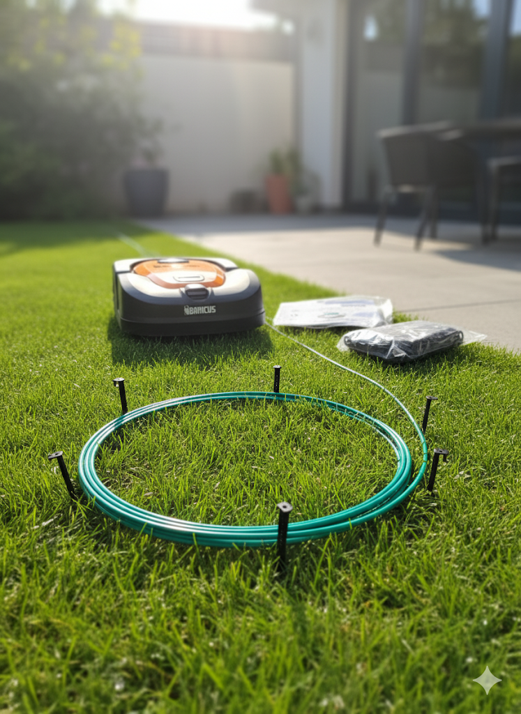 Baricus 100 Meter Begrenzungsdraht + 50 Befestigungsnägel